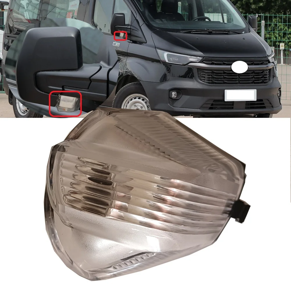 Roavia Outside Side Mirror Turn Light Repeater Lamp Cover No Bulb For Ford Transit Custom 2013-2019 Tourneo 2012-2020