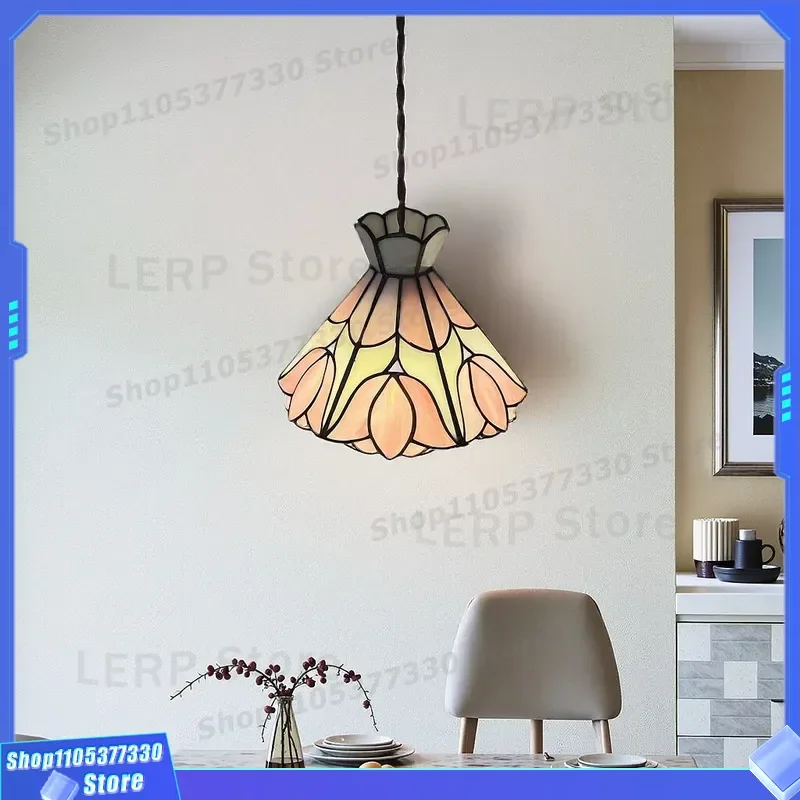 Retro Small Chandelier for Bedroom Study Creative Bay Window Light Art Dining Room Cafe Bar Entrance Homestay Decor Lamp