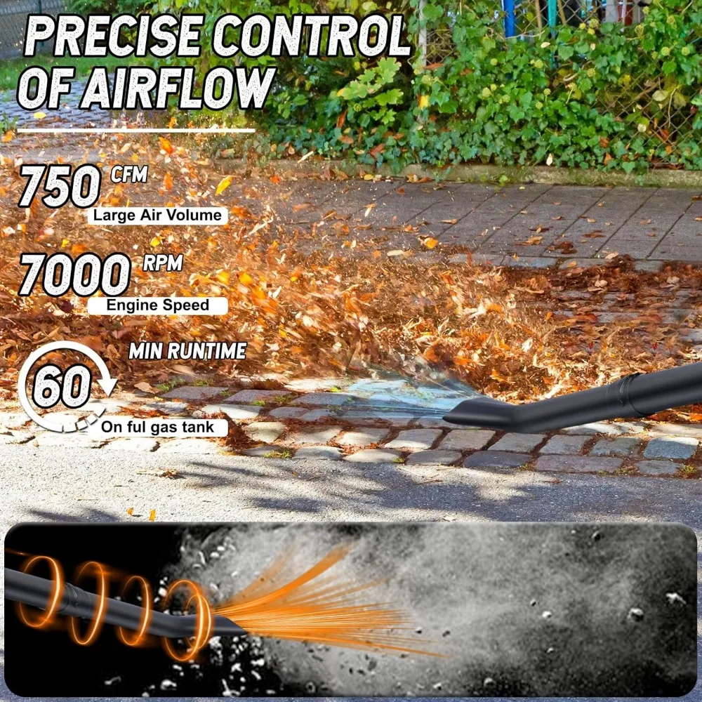 منفاخ أوراق شجر لاسلكي 18 فولت 90 ميجا في الساعة 250CFM مع بطارية وشاحن 4.0 أمبير، أداة ساحة خارجية عالية السرعة