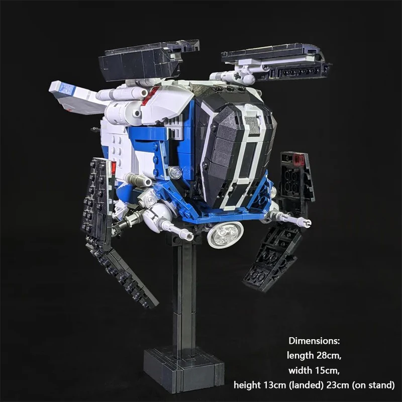 960 Pcs Mocs Sets Star Movie Spaceship Bricks Imperia Imperial Gunship & Pat Starfighter Kits Model Builidng Blocks Fighter Toys