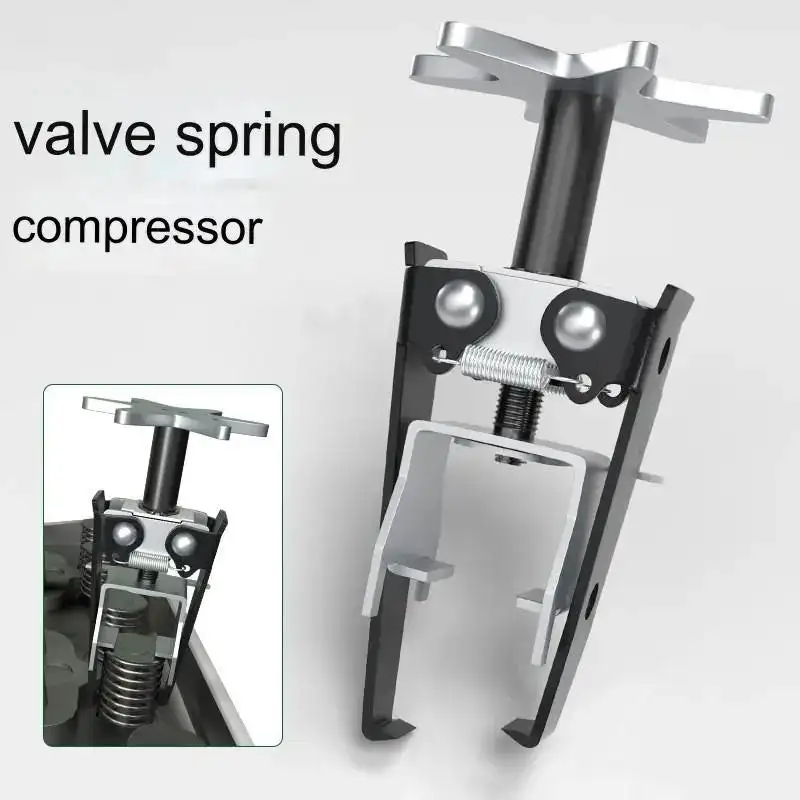 Compressor de mola de válvula profissional Auto Motor Overhead Valve Removal Tool Expander Alicate Remover Válvula Spring Keeper, Novo