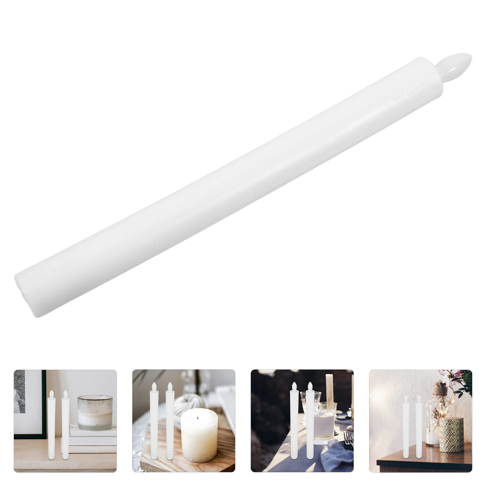 

6Pcs Electronic Light Flameless Drip Effect Glowing LED Candles for Home Holiday Party Decorations Operated Not