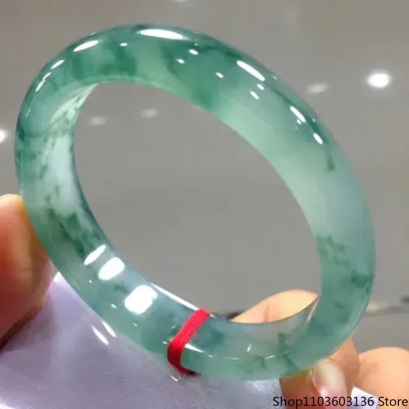 Send Certificate Ice Jade Bangle Women Fine Jewelry Gifts Genuine Natural Burmese Jadeite Real Jades Bangles Amulet Bracelets