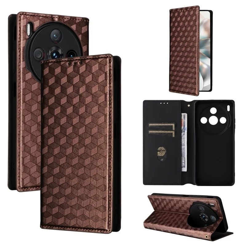 For ZTE Nubia Z60S Pro NX725J Card Holder Magnetic 3D Pattern Suction Case Wallet Flap Leather ZTE Nubia Z60 S Pro Case