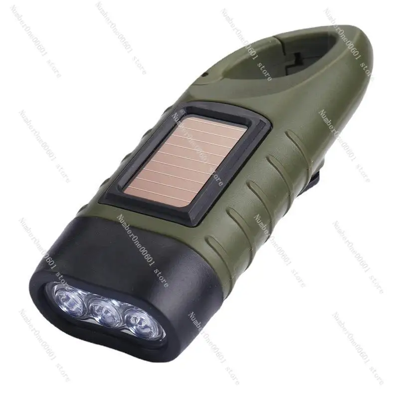 

Solar Hand-Cranking Multifunctional Led Mini Household Portable Emergency Light Outdoor Lighting Camping Flashlight