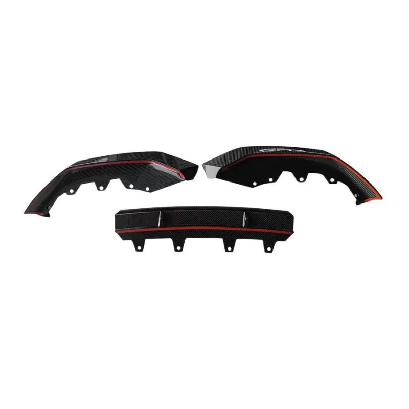 

Suitable for BMW 5 Series G30 G38 Modified Carbon Fiber Three-Section Bumper Lip Chin Front Spoiler