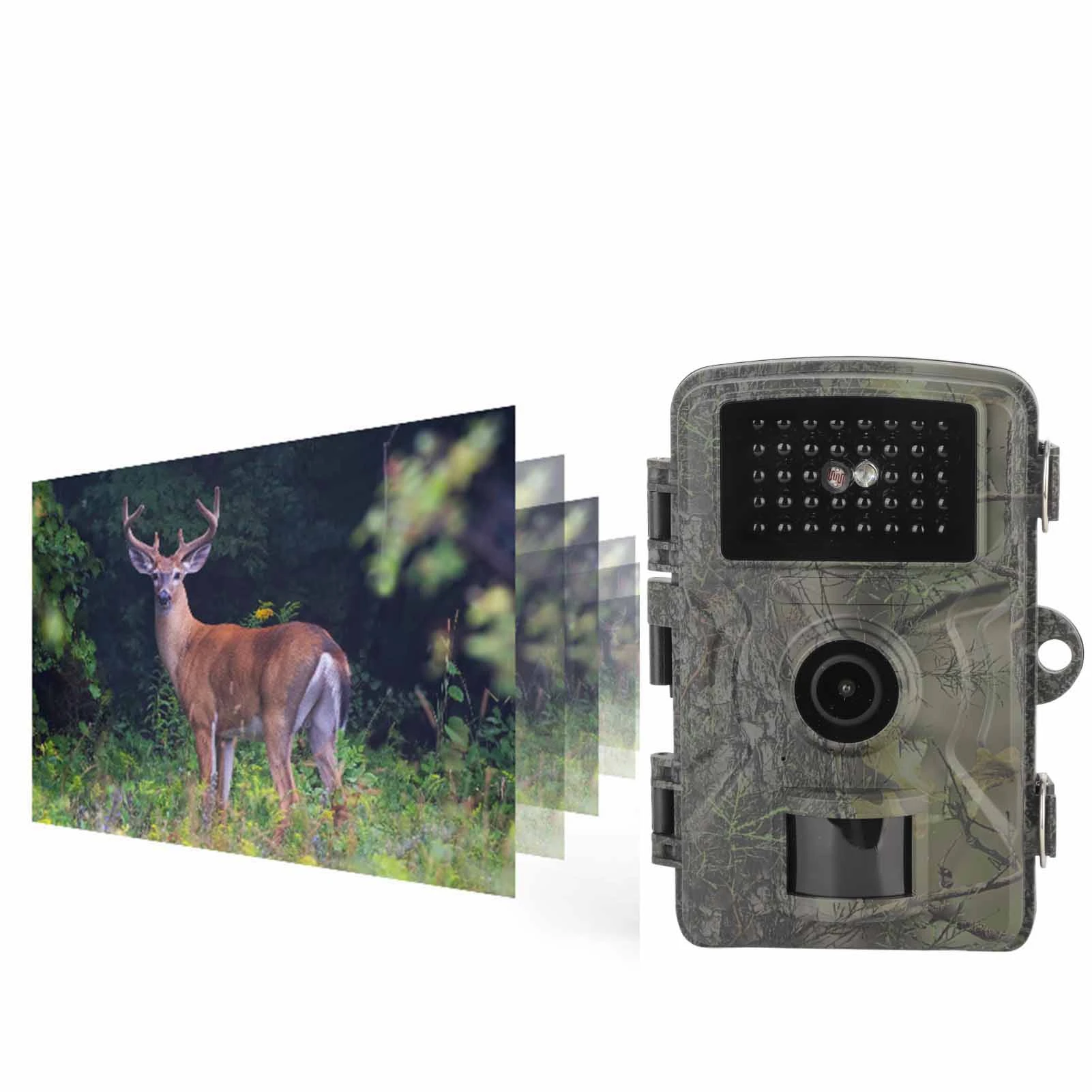 HD Hunting Camera Infrared Night Vision Camera 2.0in TFT HD Display 1920x1080P IP66 Waterproof Wildlife Trail Camera for Outdoor