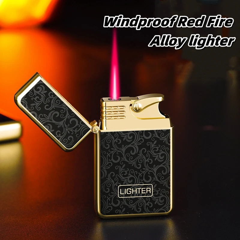 New Metal Windproof Gas Personalized Creative Lighter Outdoor Portable Smoking Accessories High-end Men\'s Gifts