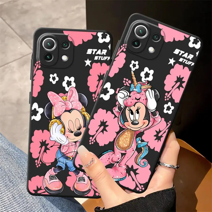 حافظة ميكي ميني ديزني لهاتف شاومي Mi 11 12 13 Lite 13 14 15 Pro 10T 11T 12T Pro 12X غطاء هاتف ناعم أسود #2