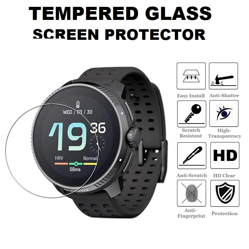 5PCS Smart Watch Screen Protector for Suunto Race S / Suunto Race Tempered Glass Anti-Scratch Protective Film