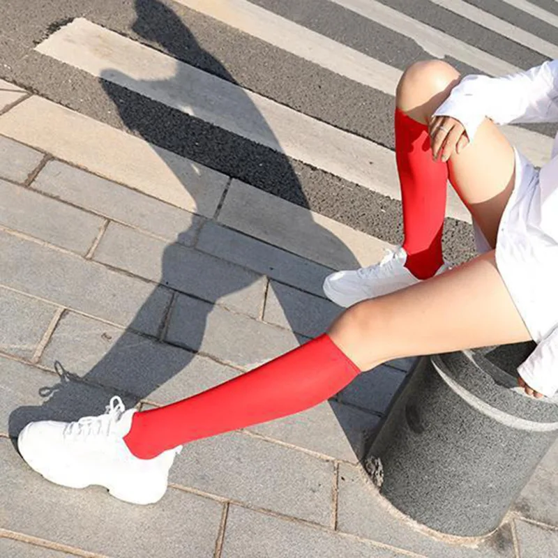 

Sexy Soild Color Long Socks Women Over Knee Thigh High Over The Knee Stockings Lolita Ladies Girls Warm Knee Socks
