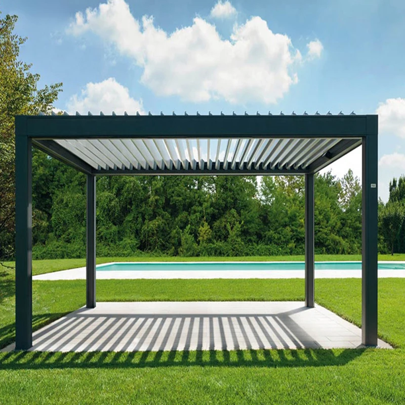 Outdoor Pavillon Innenhof Garten Aluminium legierung kleinen Pavillon Villa Garten Outdoor Sonnenschirm Licht Schuppen Freizeit szenischen Zelt