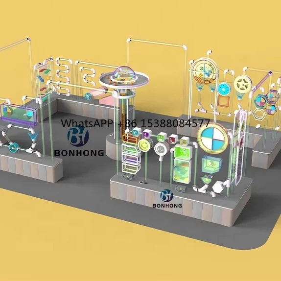 

Bonhong High Quality Soft Play Set Interactive Air Tube Ball Transport Game for Kids Indoor Ball Pool