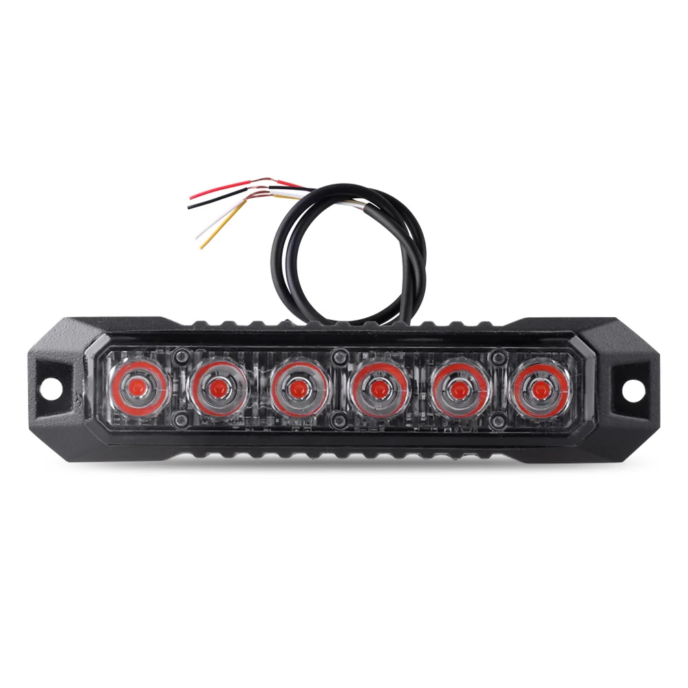 

Автомобильный 6LED аварийный предупредительный стробоскоп, решетка, мигающая световая панель для автомобиля, грузовика, маяк, лампа 12-24 В, водонепроницаемая, пылезащитная