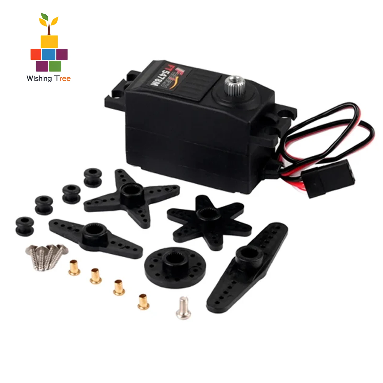 Servomotore digitale FT5478M 20KG Coppia 7,4V Ingranaggio metallico 180 °   Guscio in plastica per parti di robot