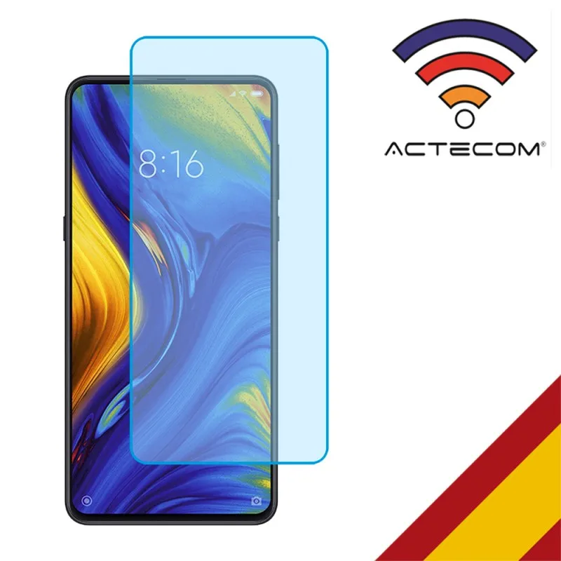 ACTECOM Screen Protector Compatible with Xiaomi Mi MIX 3 Clear Tempered Glass Premium Tempered Glass