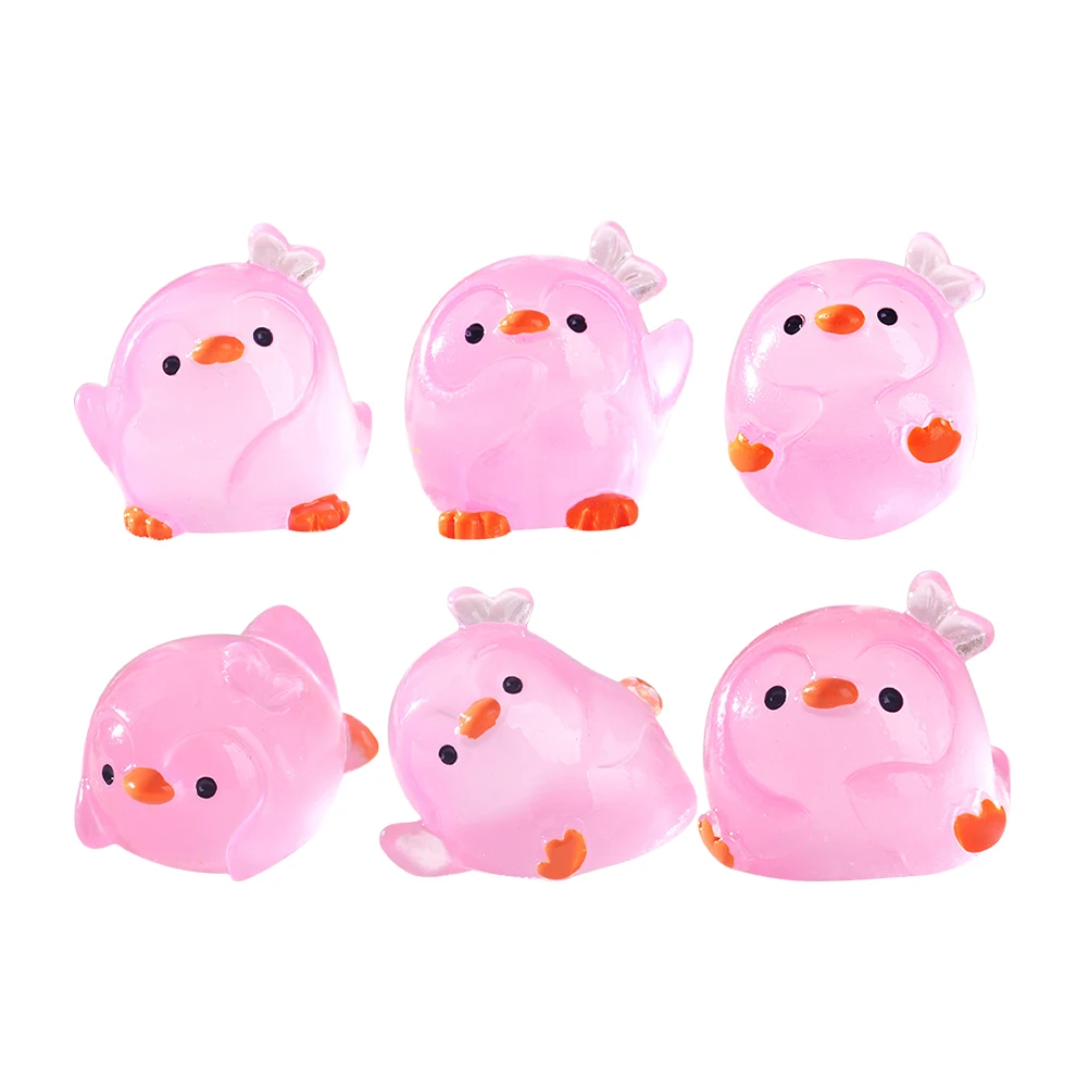 

6pcs Pink Micro Landscape Ornament Mini Decorations For Cute Desktop Mini Resin Home Office Garden Gift Decor