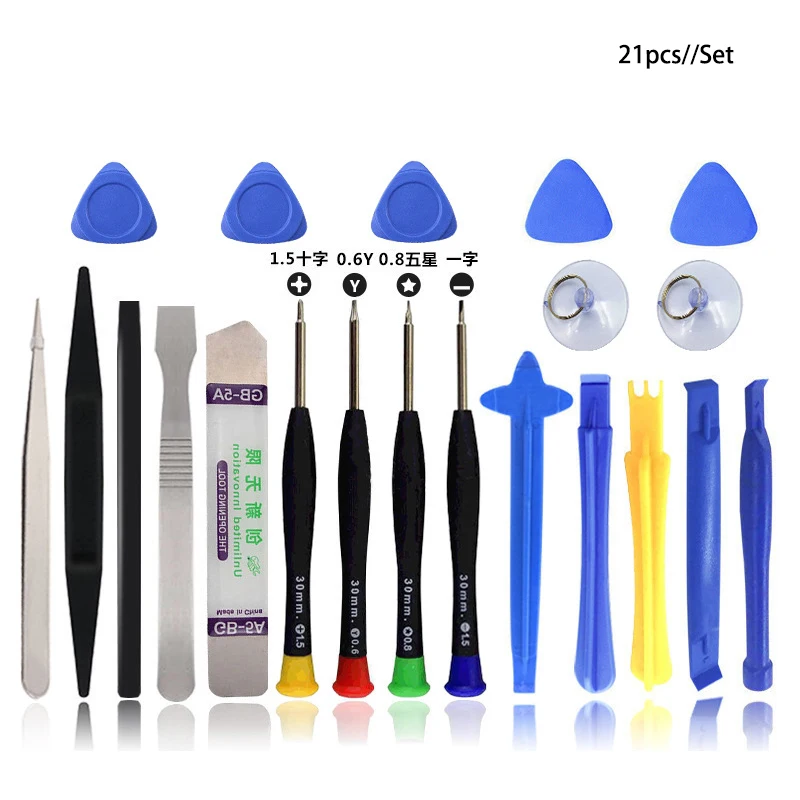 SAYTL 25 in 1 Kit di strumenti per la riparazione del telefono cellulare Spudger Pry strumento di apertura Set di cacciaviti per telefono utensili a mano fai da te
