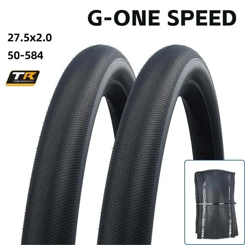 G-ONE SPEED 27.5x2.0 50-584 Tubeless 55PSI Bicycle Folding Tire RaceGuard / ADDIX / E25 for Gravel Bike Touring