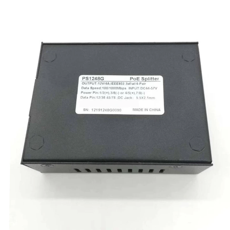 

2025-3C PS1248G 12 В 4 А 48 Вт гигабитный разветвитель PoE высокого качества