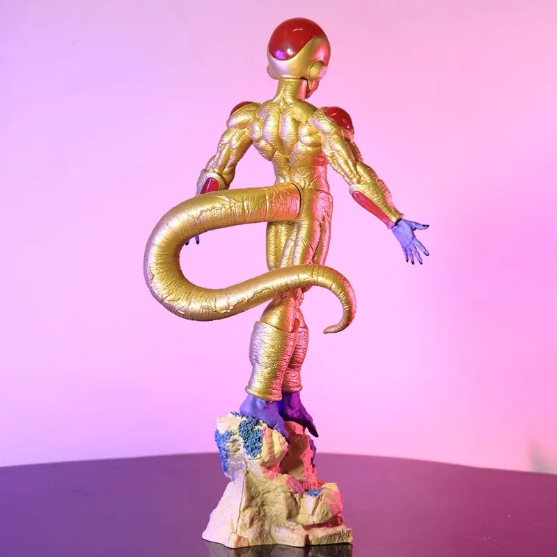 Dragon Ball Anime Figuren Super Frieza Figur Goldene Figur Statue Sammeln Modell Puppe Desktop ornamente Spielzeug Geschenke 26 cm