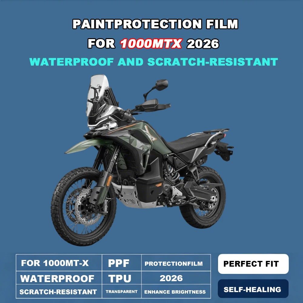 

Motorcycle PPF Paint Protective Films Scratch-resistant For CFMOTO 1000 MT-X 1000 MTX 2026 TPU Body Protection Film