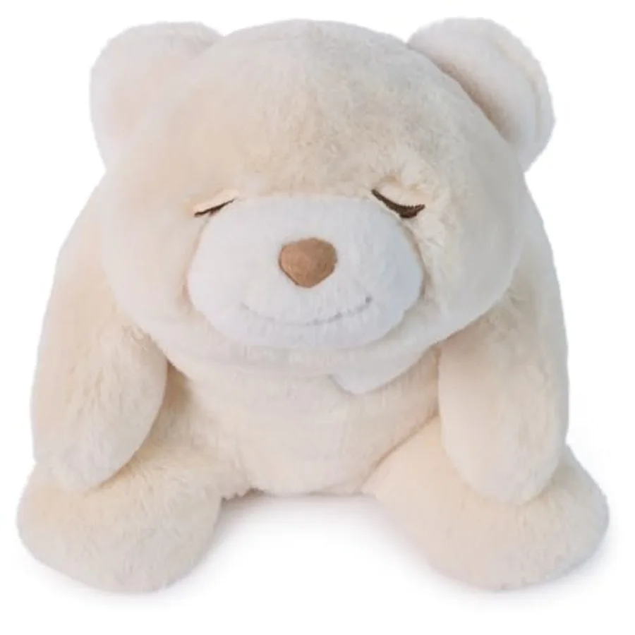 

GUND Baby Snuffles Soother Premium Teddy Bear Sensory Toy and Sleep Aid for Babies Stuffed Animal for Ages 0 and Up White 9 Sof