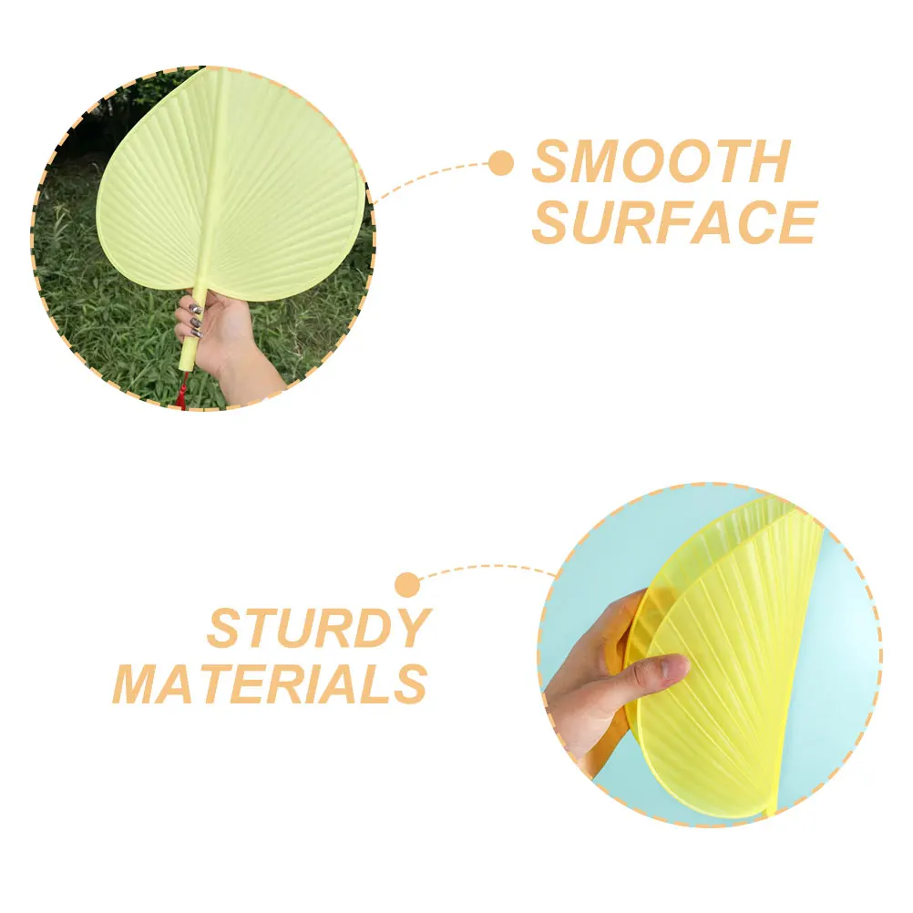 

6Pcs Portable Handheld Fan Small Plastic Summer Cooler for Dance Show Party Outdoor Events Asian Style Convenient