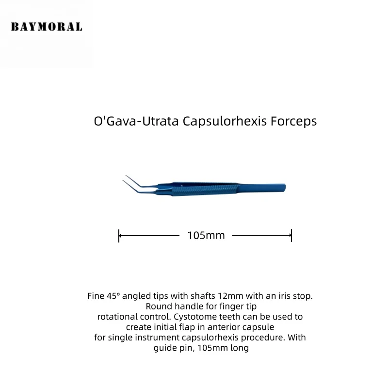 أحدث ملقط Capsulorhexis أداة طبية من التيتانيوم لجراحة العين #1