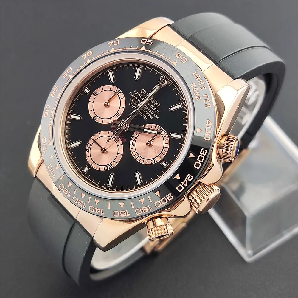 39 mm Luxus-Herren-Chronographenuhr Formula Racing wasserdichte mechanische Uhr Saphir 7750 4613D Uhrwerk Herrenuhr