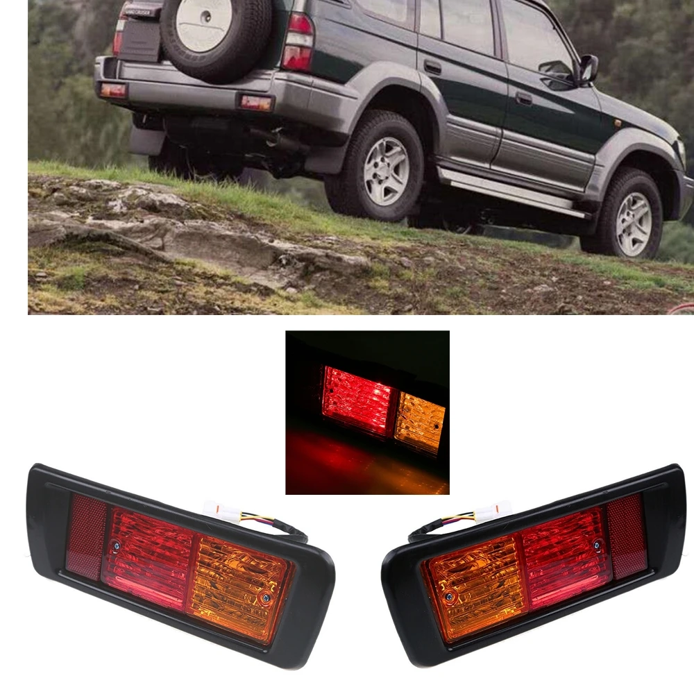 Rear Bumper Lamp Taillight For Toyota Land Cruiser 90 95 1996-2002 Car 8156060440 Tail Signal Brake Taillamp Bulb Fog Light