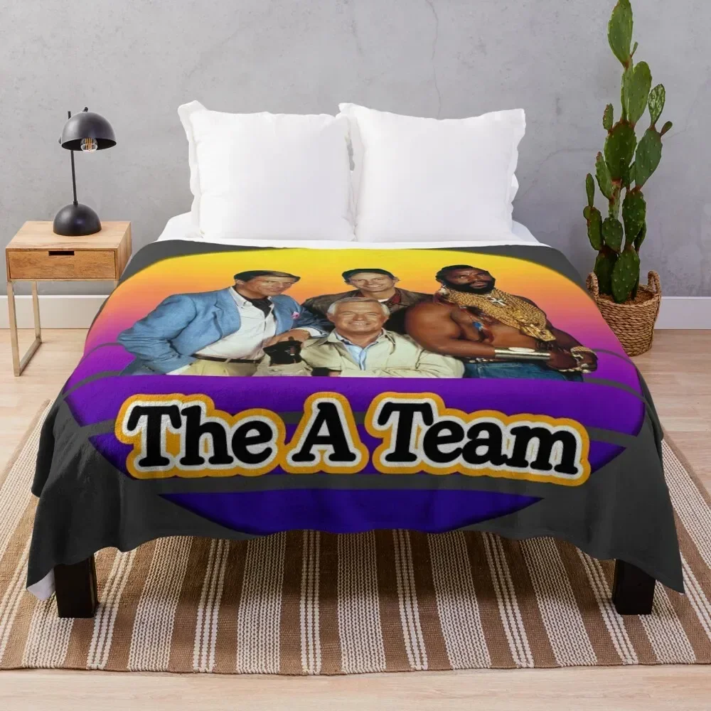 

Sunset A-team Throw Blanket christmas gifts Luxury Designer Flannel Blankets