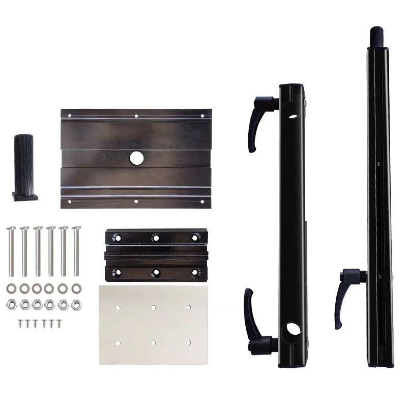 

Height Adjustable RV Folding Table Legs 6000 Series Aluminum Alloy w/ Tool-Free Install Max Load 15kg for Campervan Overbed Desk