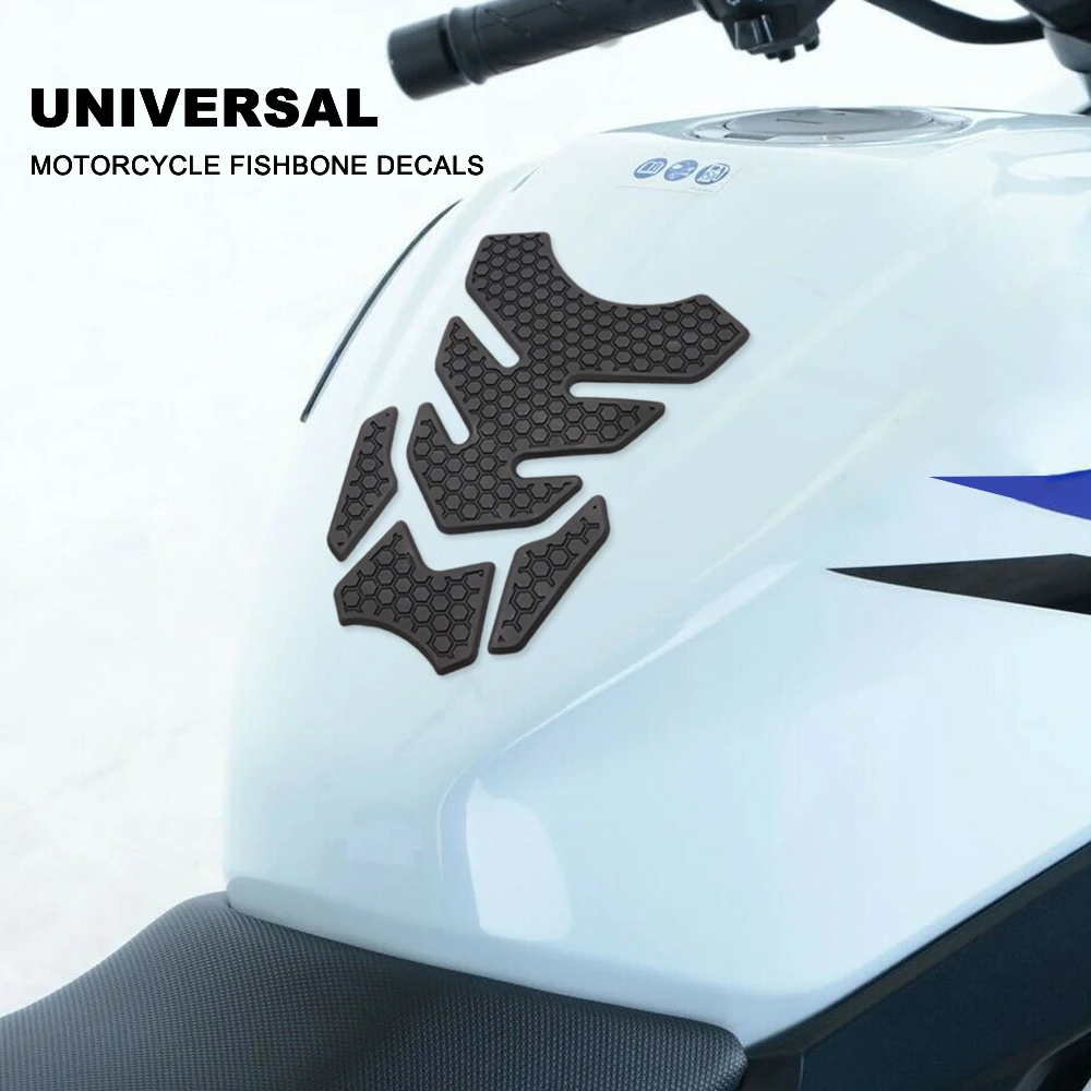 

Universal Motorcycle Fish Bone Sticker Gas Fuel Tank Protector Pad Cover Decal FOR s1000rr 2019 2020 2021