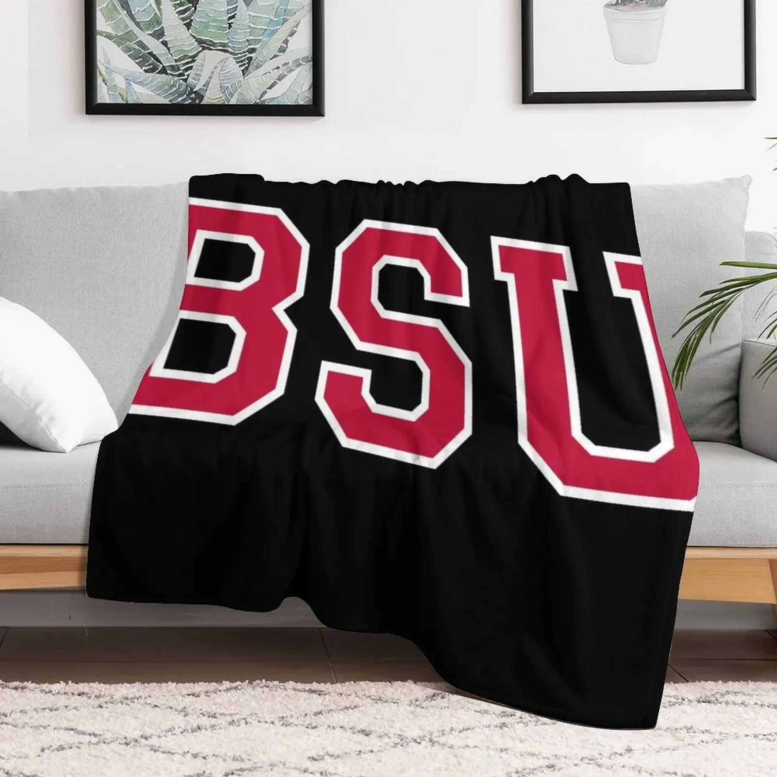 ball state college font Throw Blanket Baby Heavy Designers Blankets