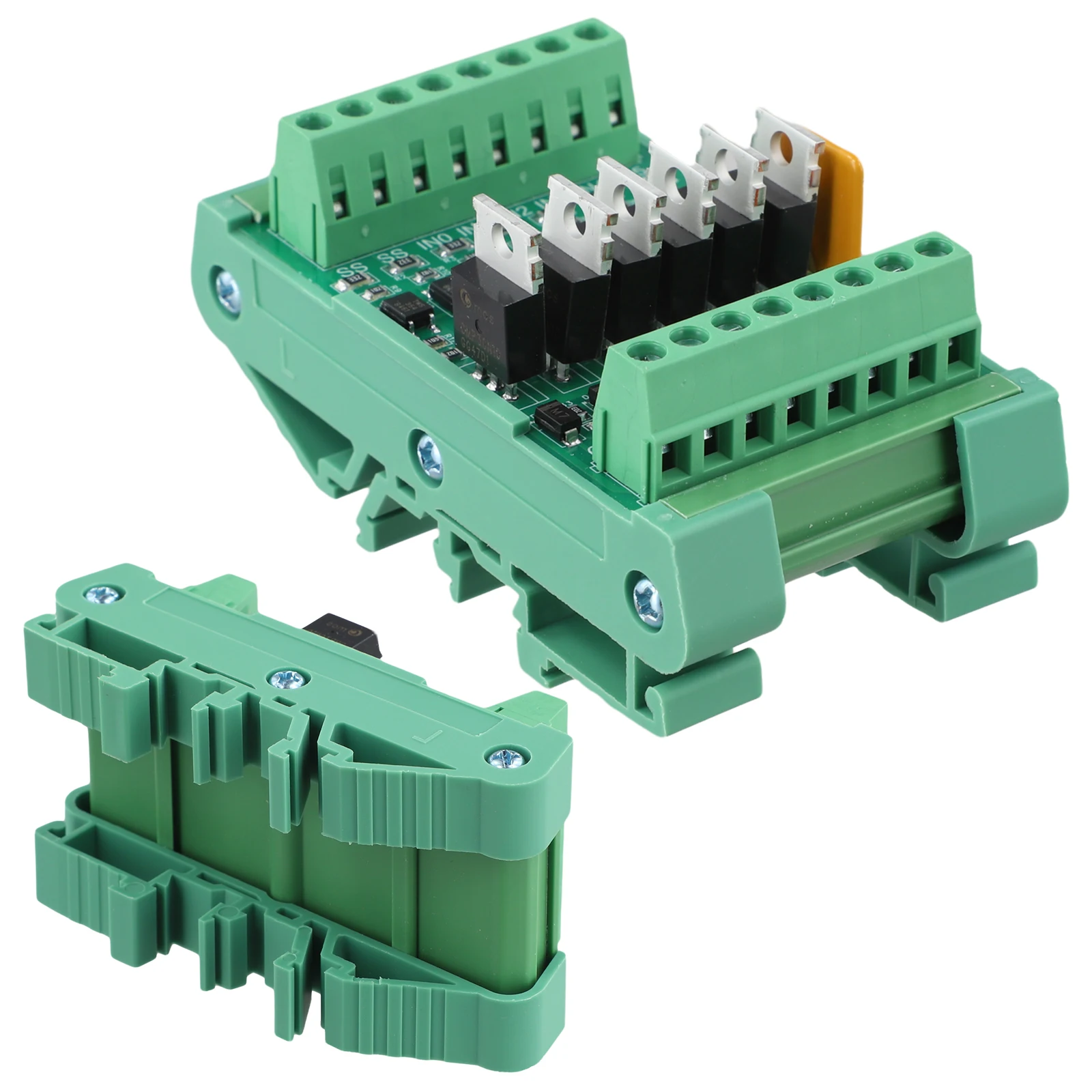 5A NPN Output Control Module High Current Drive NPN Output Module 49*89*50mm 6-Channel for plc Board 5A Output Current