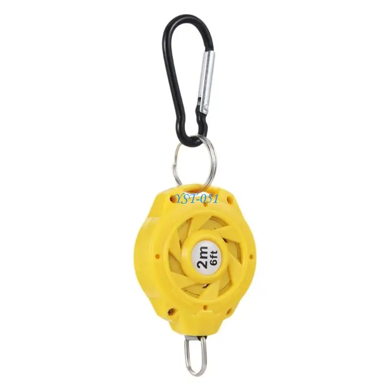 E15A Clear Scale Steel Tape Measure with Keyring Small Size Measuring Tape for Home