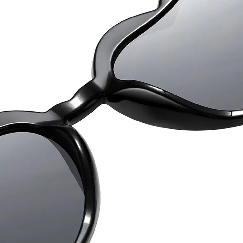 UV Protection Heart-Shaped Sunglasses Trendy Vintage Pink Heart Sun Glasses Irregular Fashion Street Shooting Shades for Women