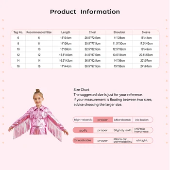 Kids Metallic Dance Bomber Jacket 6 Kids Girls Long Sleeve Casual Sports Bomber Jackets Jazz Hip-hop Street Dance Costume Boys Shiny Metallic Baseball Outwear Coats 6