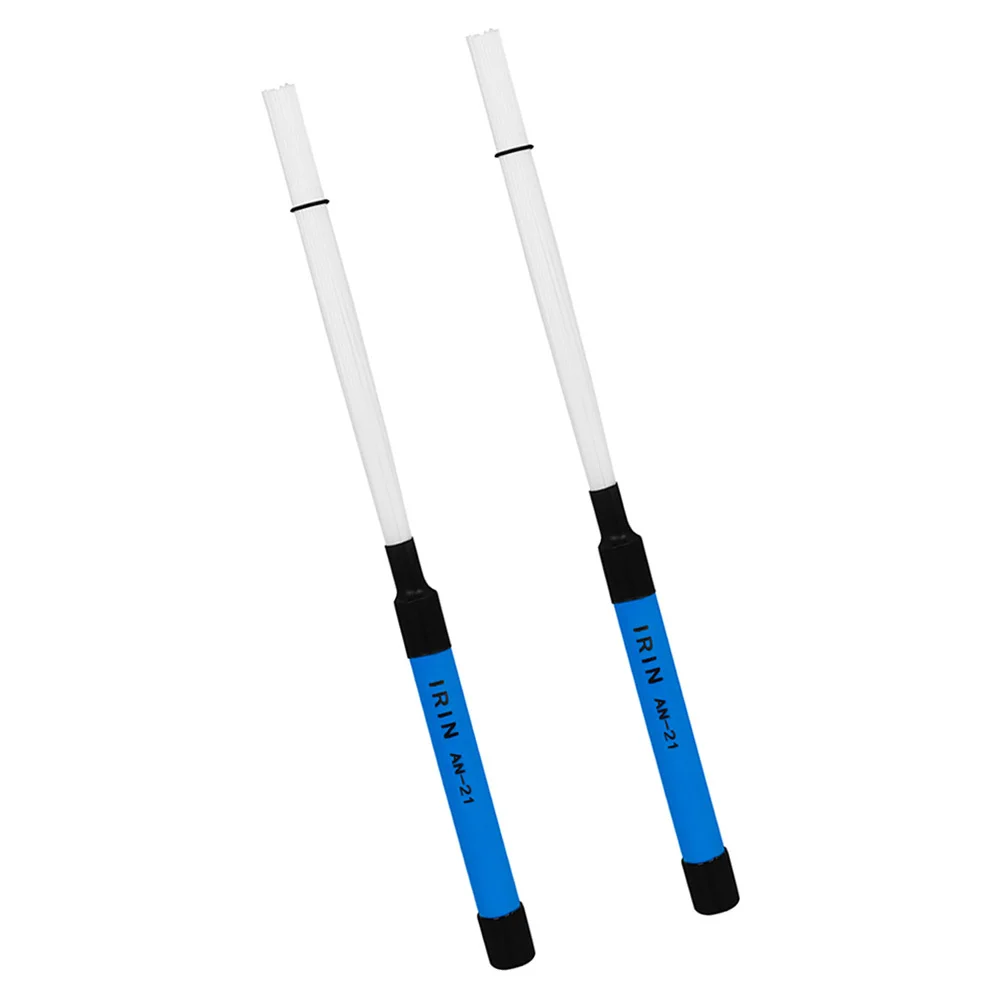 

1Pair Nylon ABS Handle Drum Brush Smooth Comfortable Grip for Drum Set Accessory Lightweight Travel Friendly Practice Essential