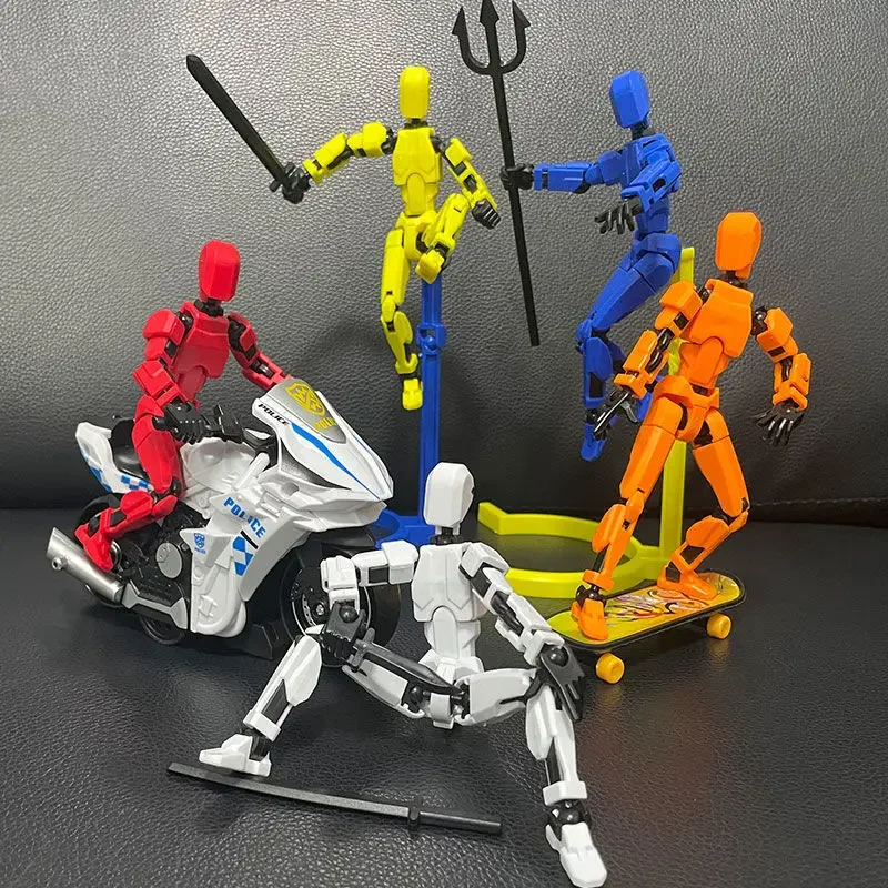 13 Jointed 3D Printed Mannequin Character Assemble Toys Movable Action Figures Shapeshift Robot Parent-children Game Kids Gifts