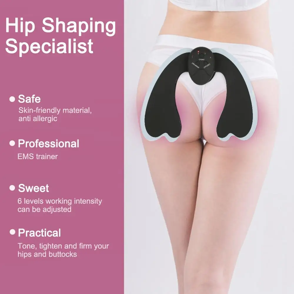 

Rechargeable Hip Trainer EMS Conductive Patch Enhances Hip Curve Create Fascinating Body Shaping Posture Correction Massager New