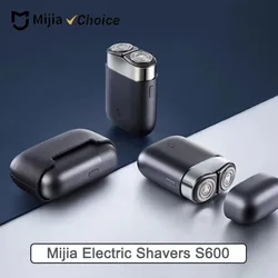 Mijia Electric Shavers S600 Portable Razor Men Type-C Rechargeable Shaving Beard Machine Trimmer Dry Wet Shaving Washable