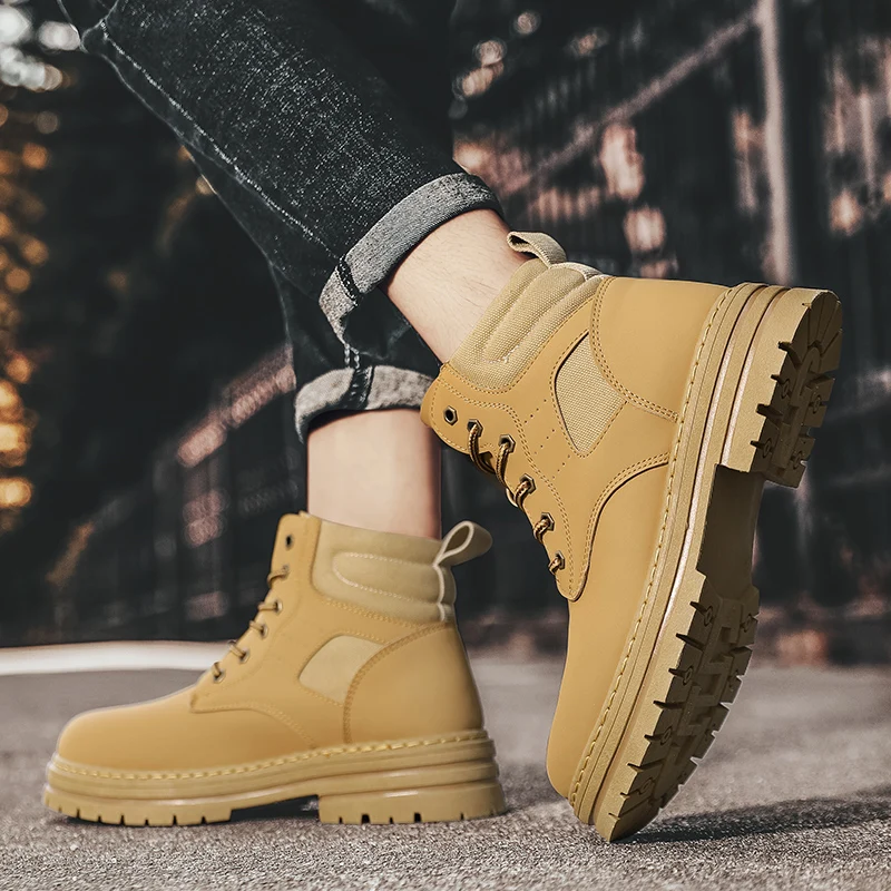 أحذية رجالية جديدة للفصول الأربعة، نعل ناعم للاستخدام الخارجي، نعل سميك متعدد الاستخدامات، أحذية عالية الجودة مضادة للانزلاق ومقاومة للاهتراء