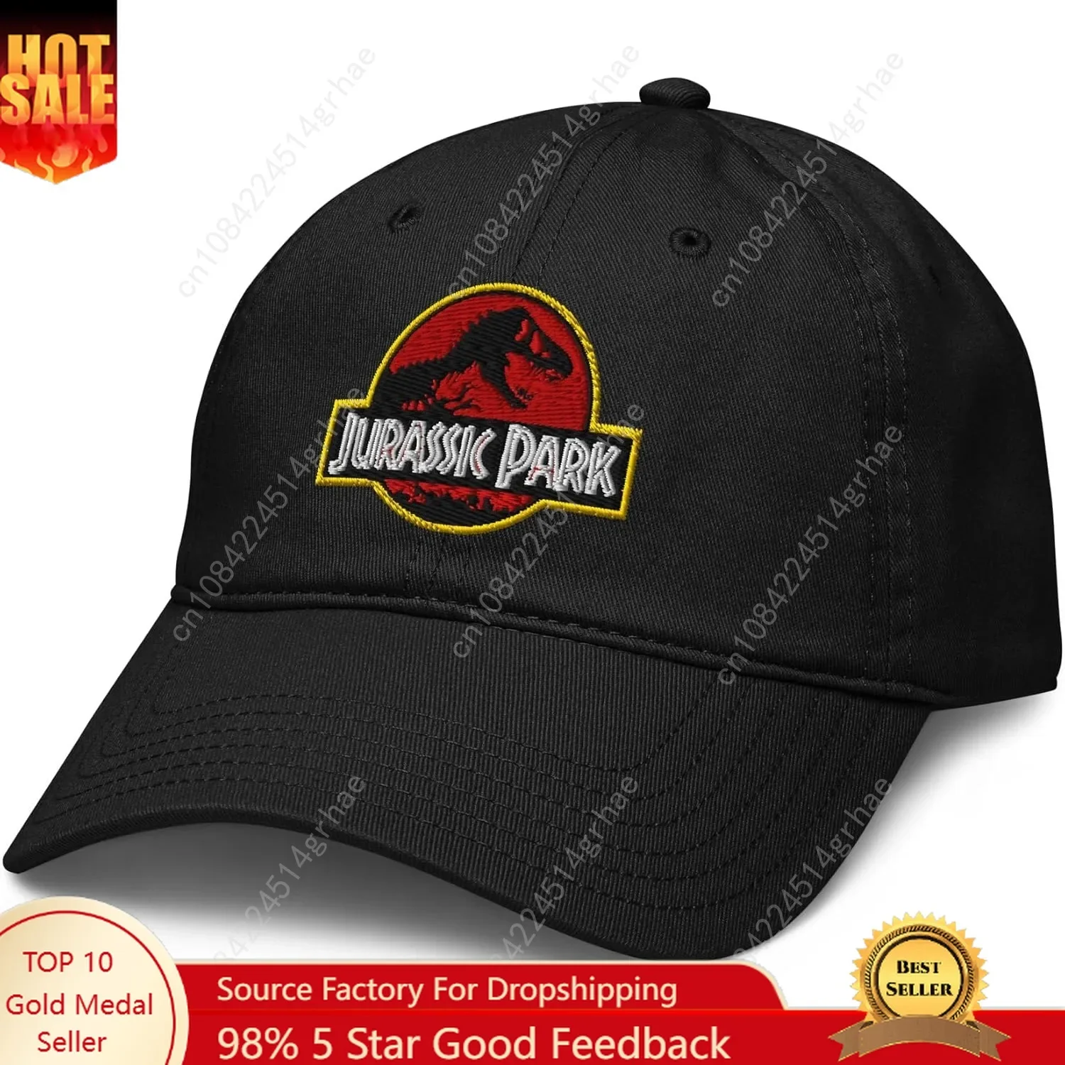 

Jurassic Park Iconic Logo Adjustable Baseball Hat