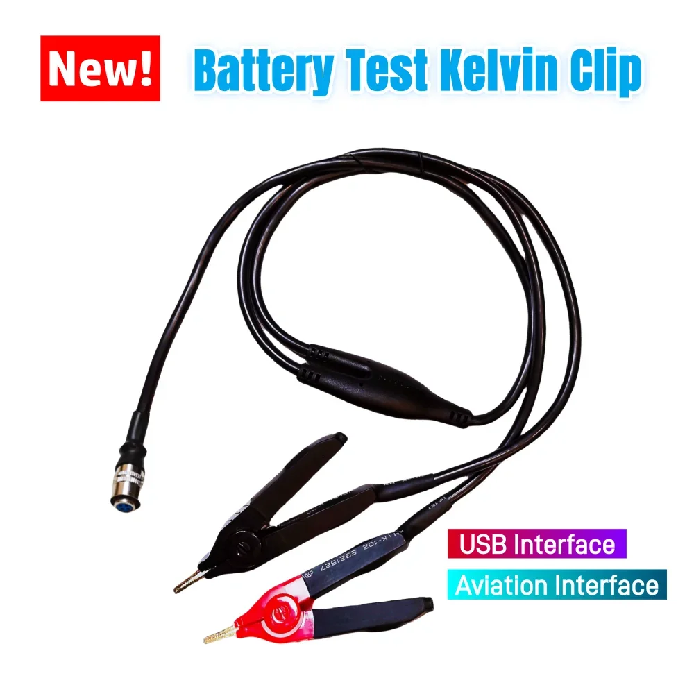 YR1030 YR1035 Battery Internal Resistance Testing Strengthened Kelvin Clip 18650 26650 32650 Battery Enhanced Kelvin Clamp