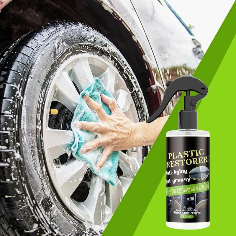 Limpador de carro, spray de cuidados automotivos, restaurador de carro, kit de spray de revestimento de longa duração para acessórios de carro, remodelação de couro