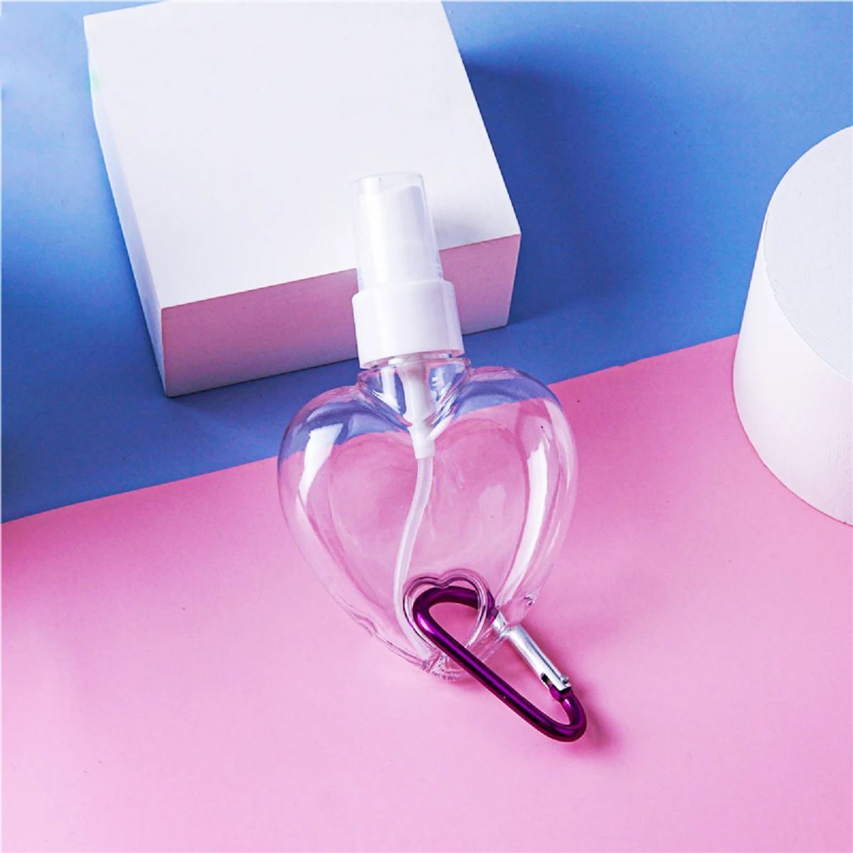 50ml Clear Spray bottle With Rings Empty Perfume Bottles 5PC Cosmetics Packing Container