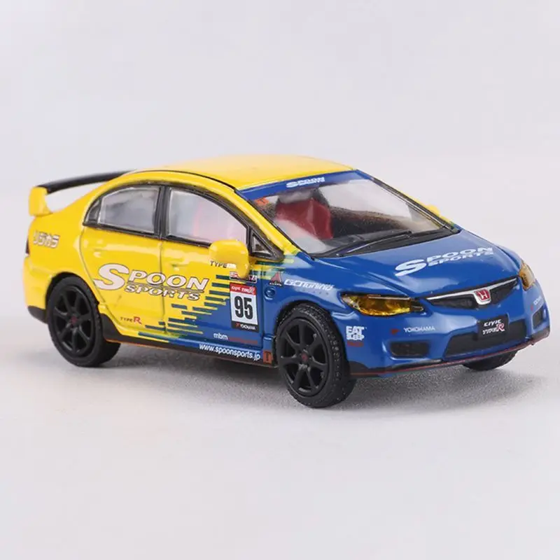 SHADOW 1/64 Honda Civic Type R FD2 Spoon Metalowy Model Auta Zabawka Odlewany Ciśnieniowo Prezent