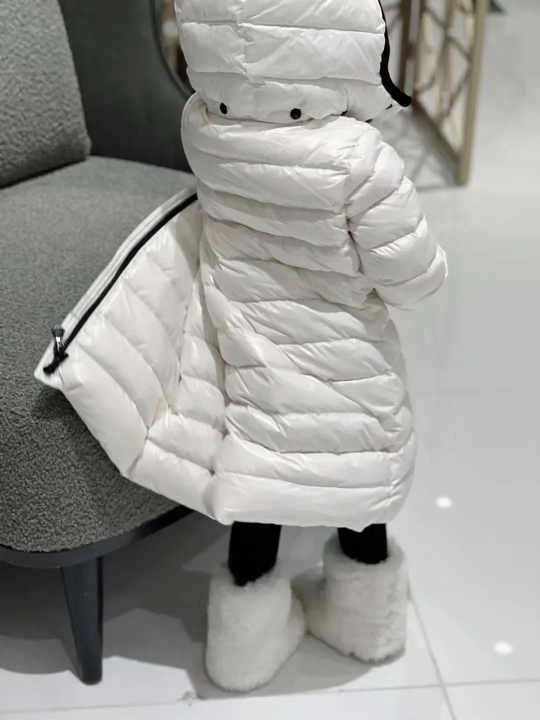 MC long parent-child down jacket